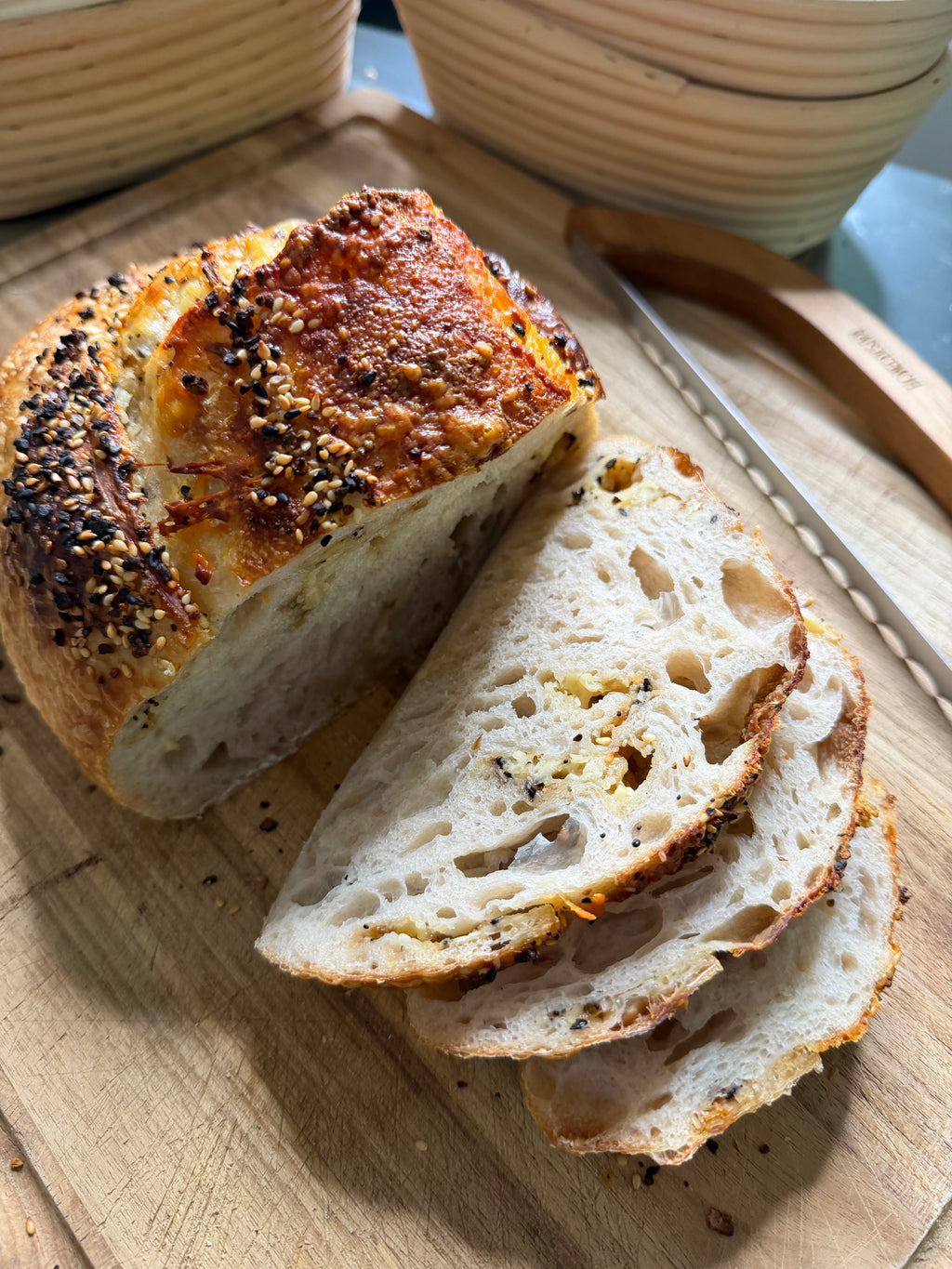 Everything w/Cheese Sourdough Loaf