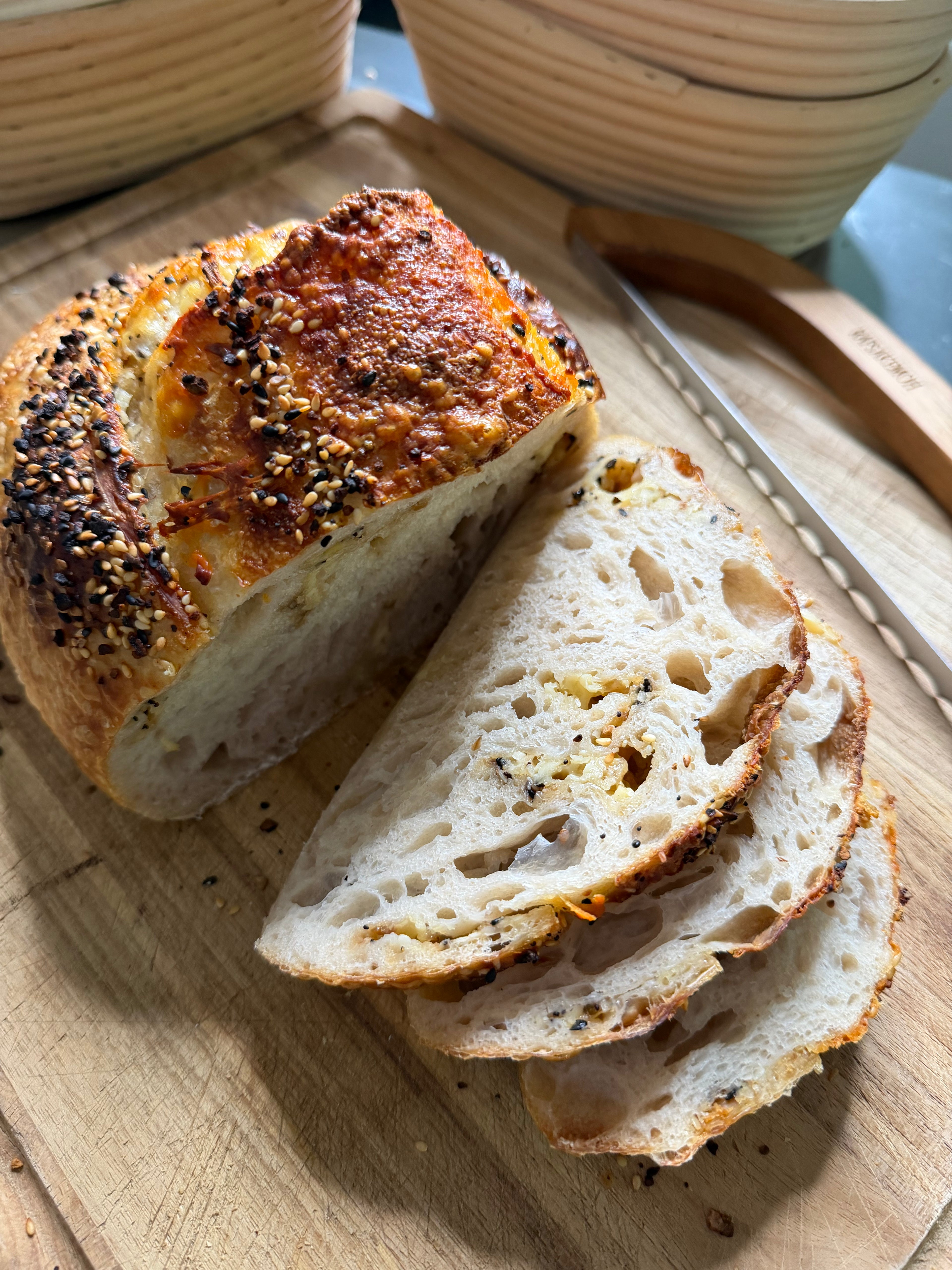 Everything w/Cheese Sourdough Loaf