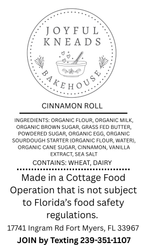 Sourdough Cinnamon Roll- 4 pack
