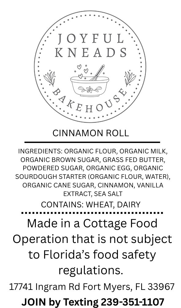 Sourdough Cinnamon Roll- 4 pack
