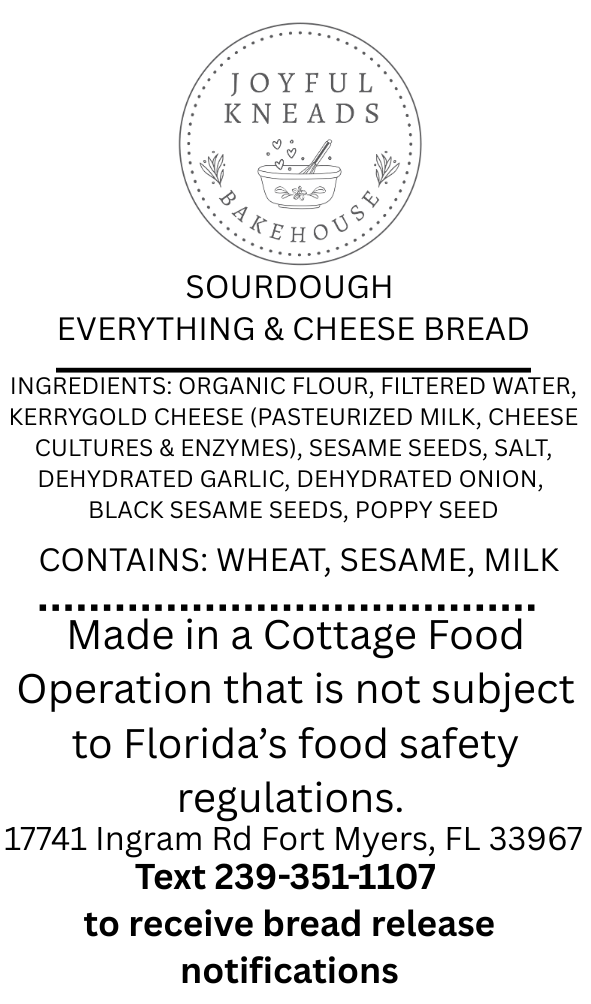Everything w/Cheese Sourdough Loaf
