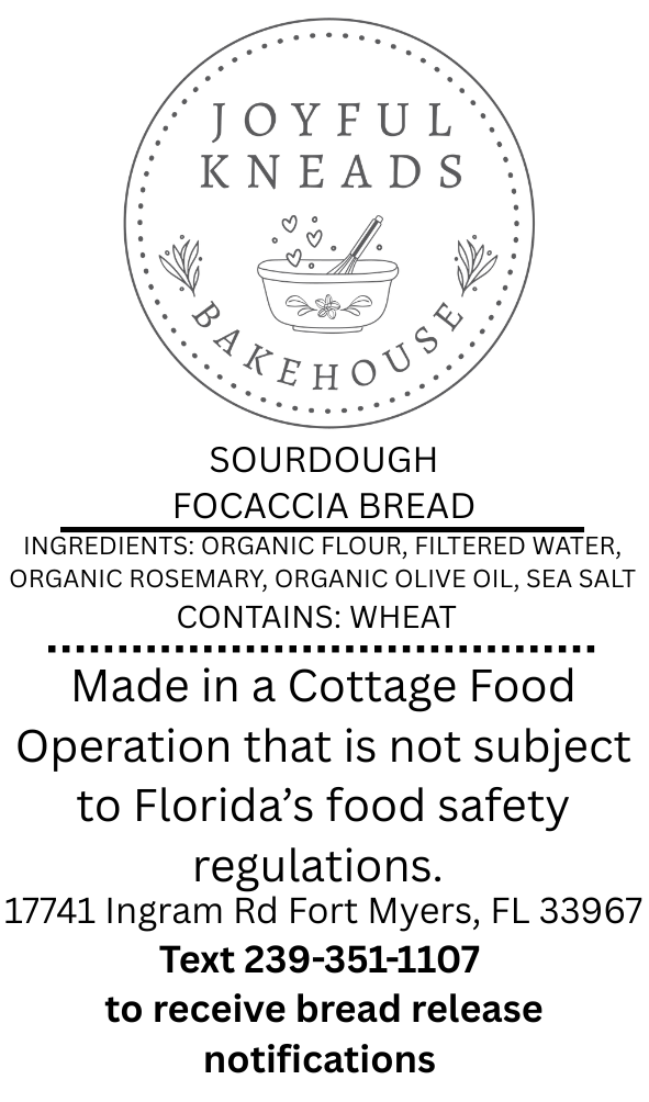 Focaccia w/Rosemary Sourdough